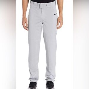 Nike Vapor Men’s Size Large Grey Slim Fit High Waist Straight Leg Baseball Pants
